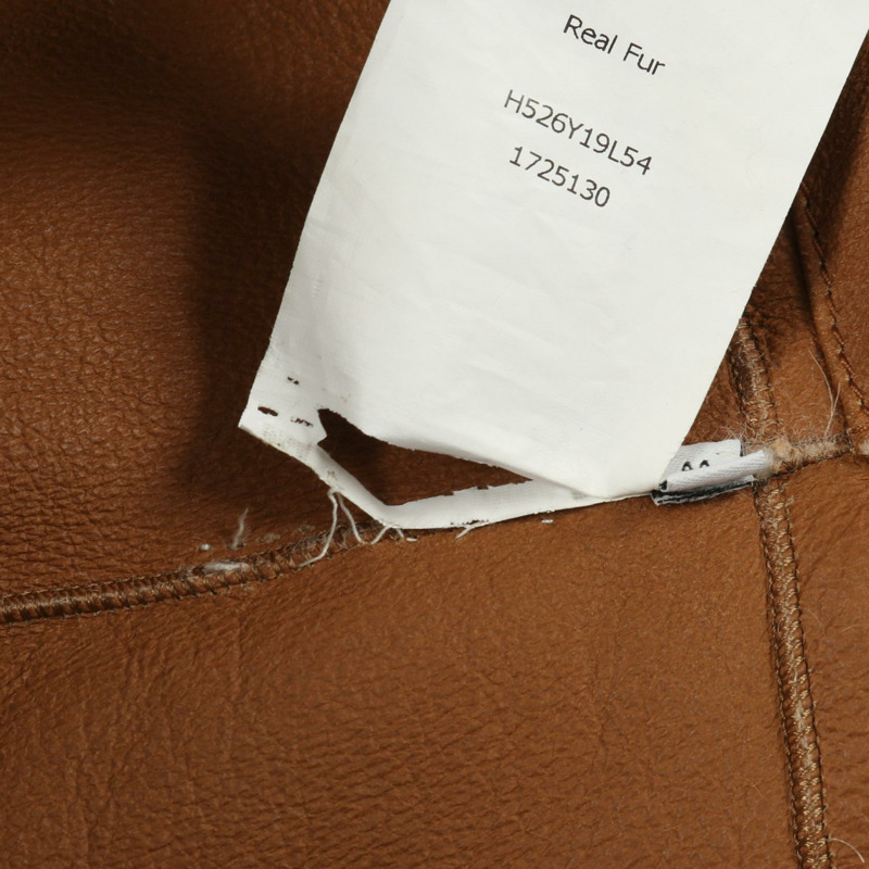 LOEWE 其他款式外套 H526Y19L54 皮革 白色 棕色 二手 女款-5