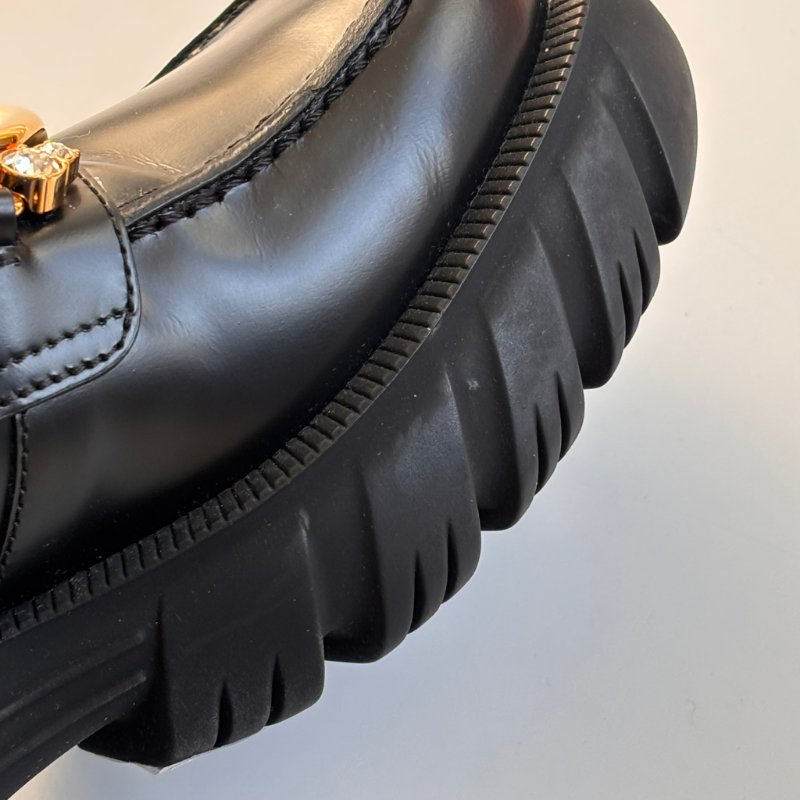 ::GUCCI:: Romance GG-Plaque Leather Ankle Boots 黑色皮革雙G水鑽皮革拉鍊靴子 35號-22