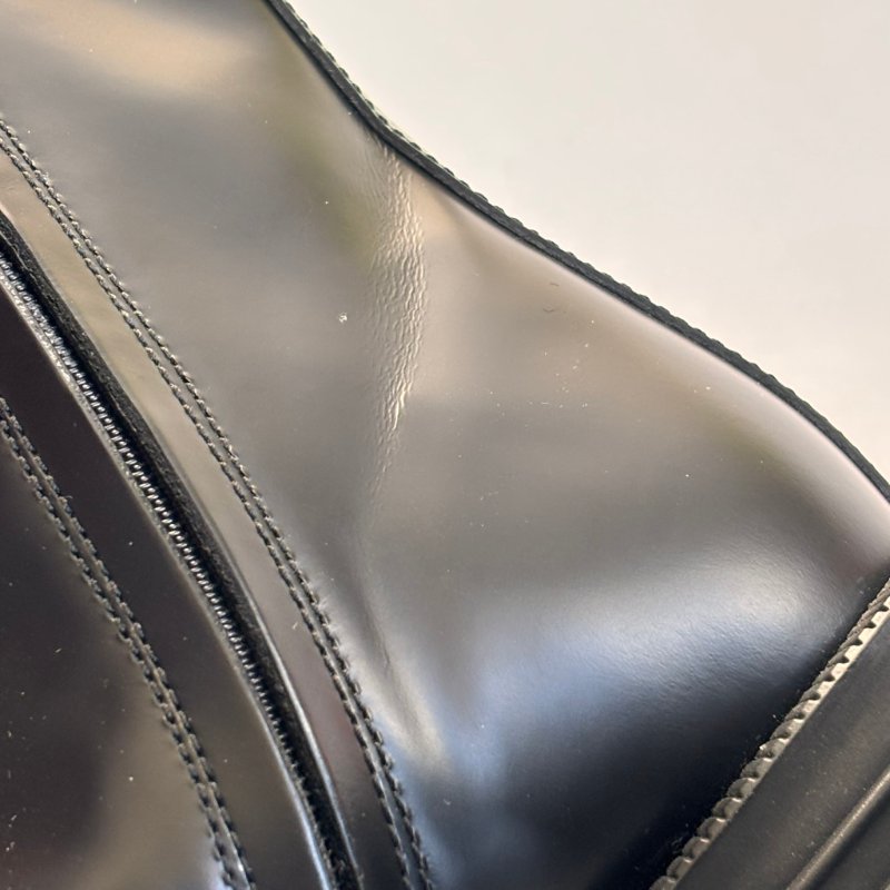 ::GUCCI:: Romance GG-Plaque Leather Ankle Boots 黑色皮革雙G水鑽皮革拉鍊靴子 35號-23