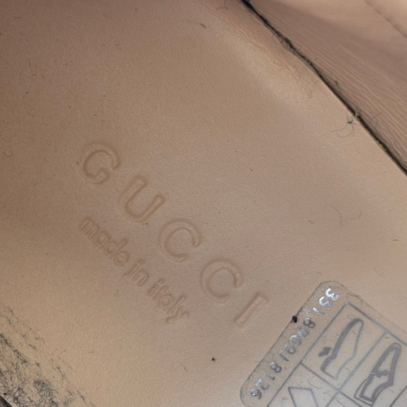 ::GUCCI:: Romance GG-Plaque Leather Ankle Boots 黑色皮革雙G水鑽皮革拉鍊靴子 35號-31