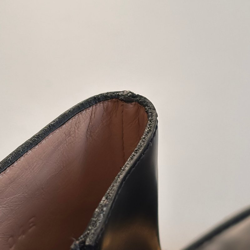 ::GUCCI:: Romance GG-Plaque Leather Ankle Boots 黑色皮革雙G水鑽皮革拉鍊靴子 35號-37