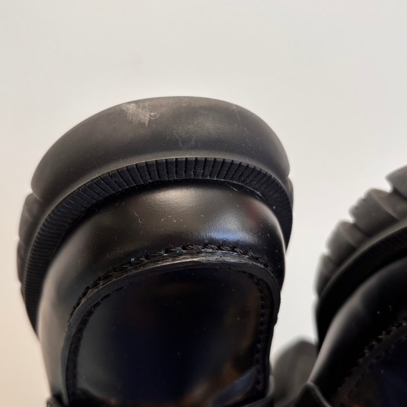 ::GUCCI:: Romance GG-Plaque Leather Ankle Boots 黑色皮革雙G水鑽皮革拉鍊靴子 35號-49