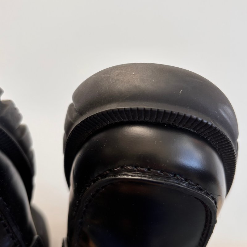 ::GUCCI:: Romance GG-Plaque Leather Ankle Boots 黑色皮革雙G水鑽皮革拉鍊靴子 35號-50