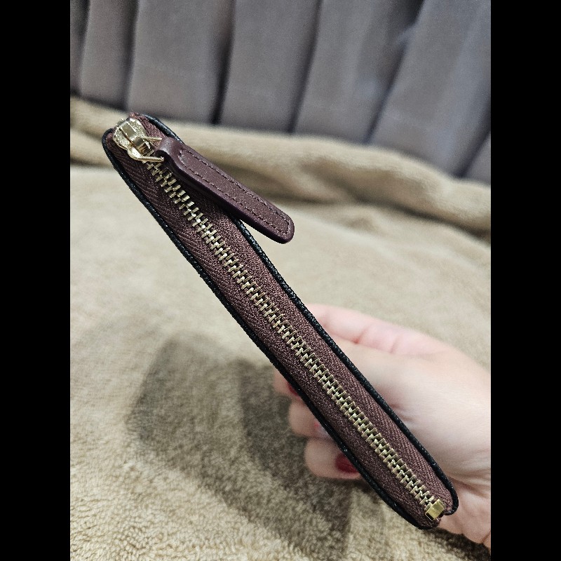 CHANEL 一字金典零錢包 黑金-10