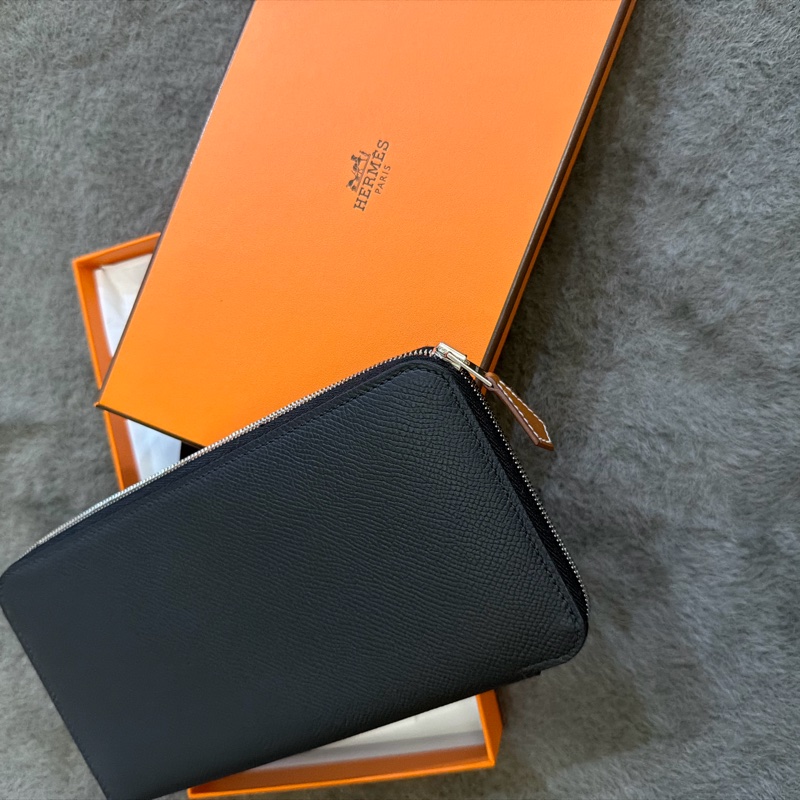 HERMES經典款絲巾長夾 狗來富-4