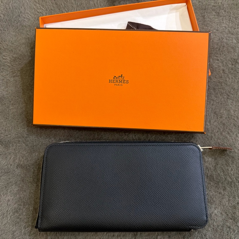 HERMES經典款絲巾長夾 狗來富-5
