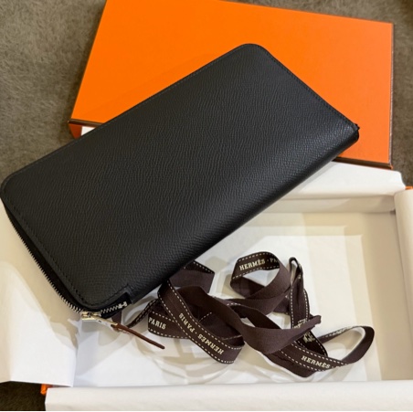 HERMES經典款絲巾長夾 狗來富-10