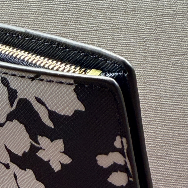 Michael Kors 塗層皮革花卉印花對折皮夾帶卡套，兩件套-7