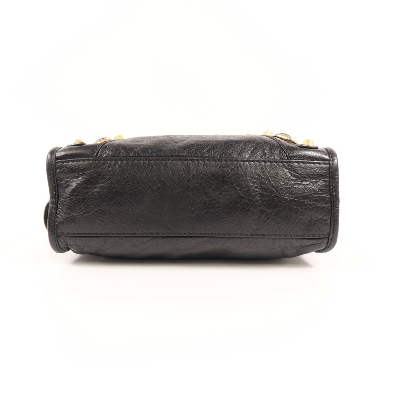 BALENCIAGA 羊皮皮革Mini City金扣手挽肩背兩用袋-3