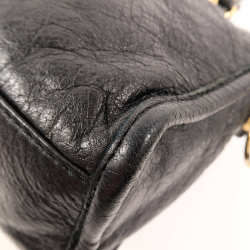 BALENCIAGA 羊皮皮革Mini City金扣手挽肩背兩用袋-7