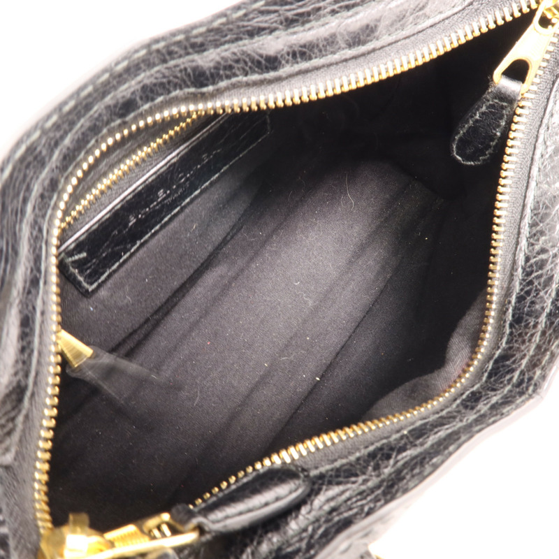 BALENCIAGA 羊皮皮革Mini City金扣手挽肩背兩用袋-9