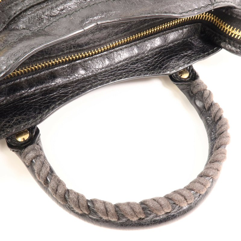 BALENCIAGA 羊皮皮革Mini City金扣手挽肩背兩用袋-13