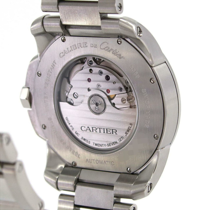 卡地亞 Calibre de LM W7100016 不鏽鋼自動腕錶-4