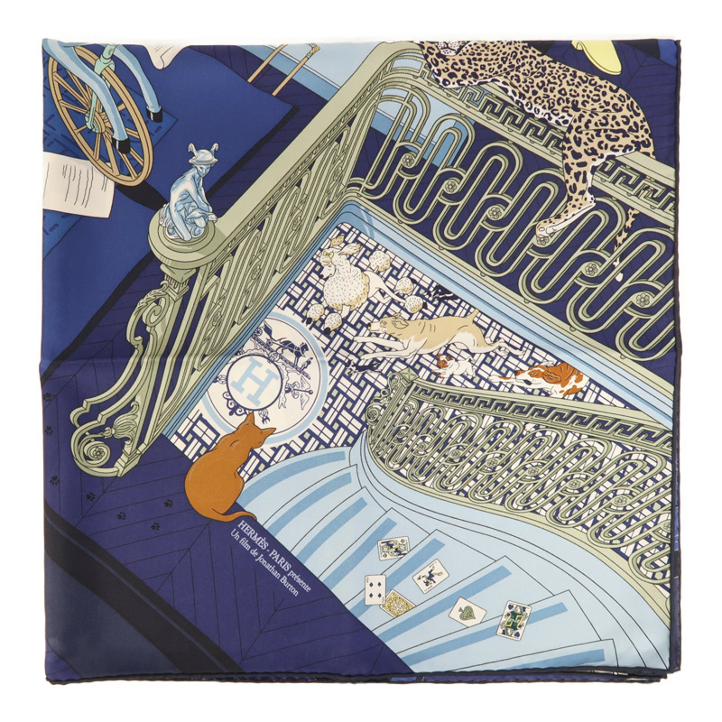 HERMES 絲質Scarf絲巾-4