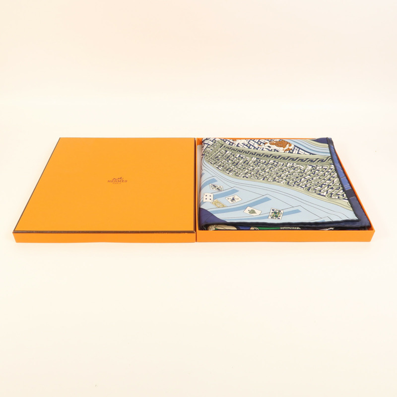 HERMES 絲質Scarf絲巾-9