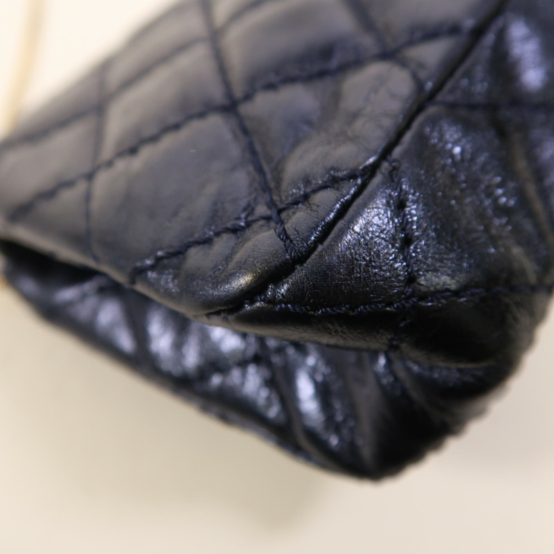 CHANEL 皮革2.55金扣鏈帶肩背袋-13