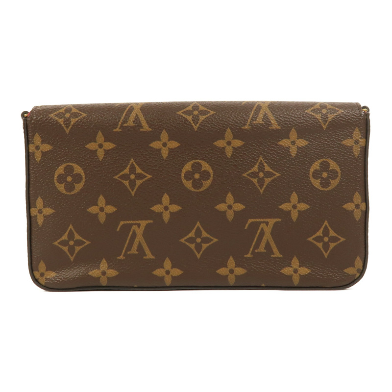 LOUIS VUITTON Monogram Pochette Felicie金扣鏈帶肩背袋-1