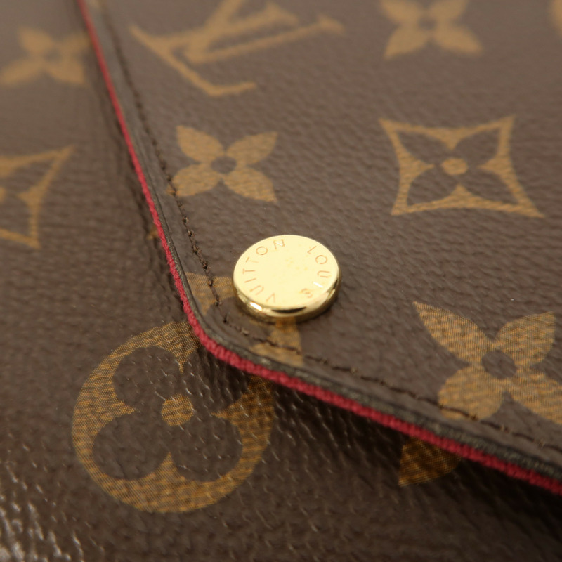 LOUIS VUITTON Monogram Pochette Felicie金扣鏈帶肩背袋-9