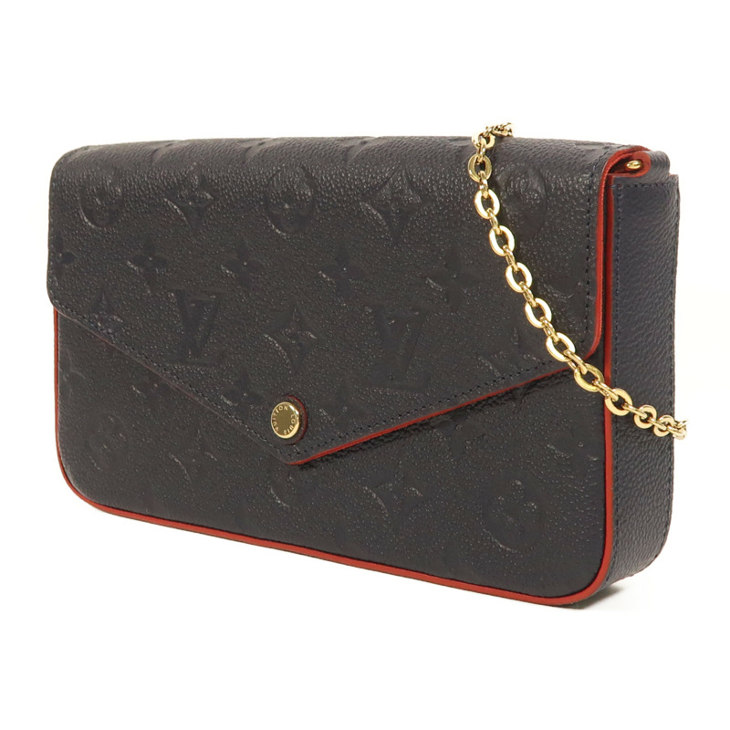LOUIS VUITTON Monogram Empreinte Pochette Felicie金扣鏈帶肩背袋-2