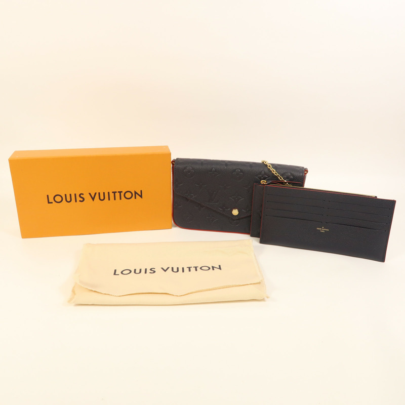 LOUIS VUITTON Monogram Empreinte Pochette Felicie金扣鏈帶肩背袋-8