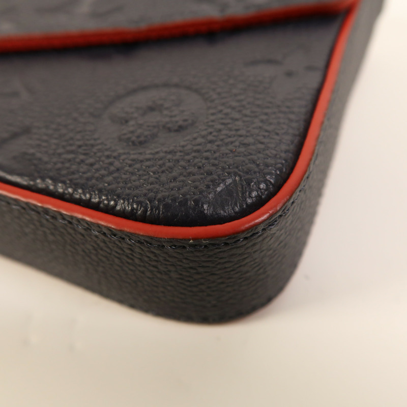 LOUIS VUITTON Monogram Empreinte Pochette Felicie金扣鏈帶肩背袋-10