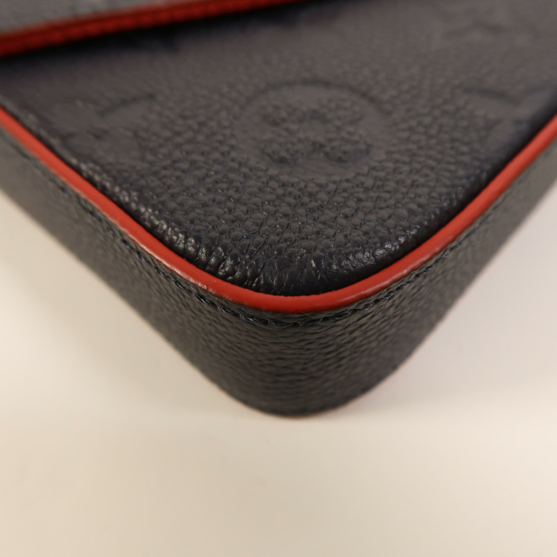 LOUIS VUITTON Monogram Empreinte Pochette Felicie金扣鏈帶肩背袋-11