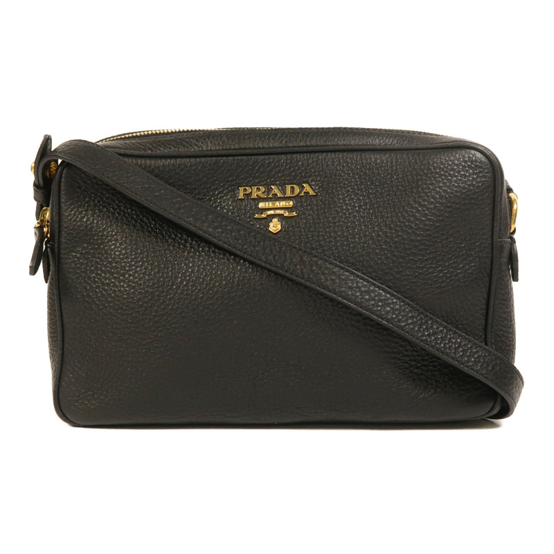 PRADA 牛皮皮革Shoulder Bag金扣肩背袋-0