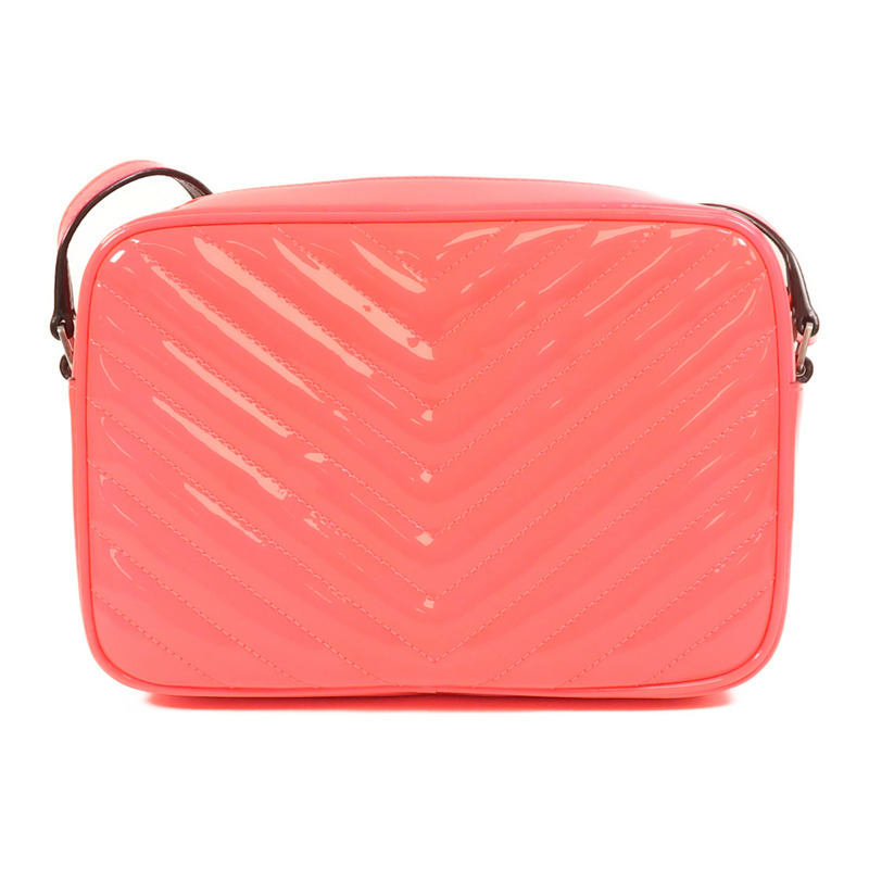 SAINT LAURENT 漆皮皮革Lou Camera Bag銀扣肩背袋-1