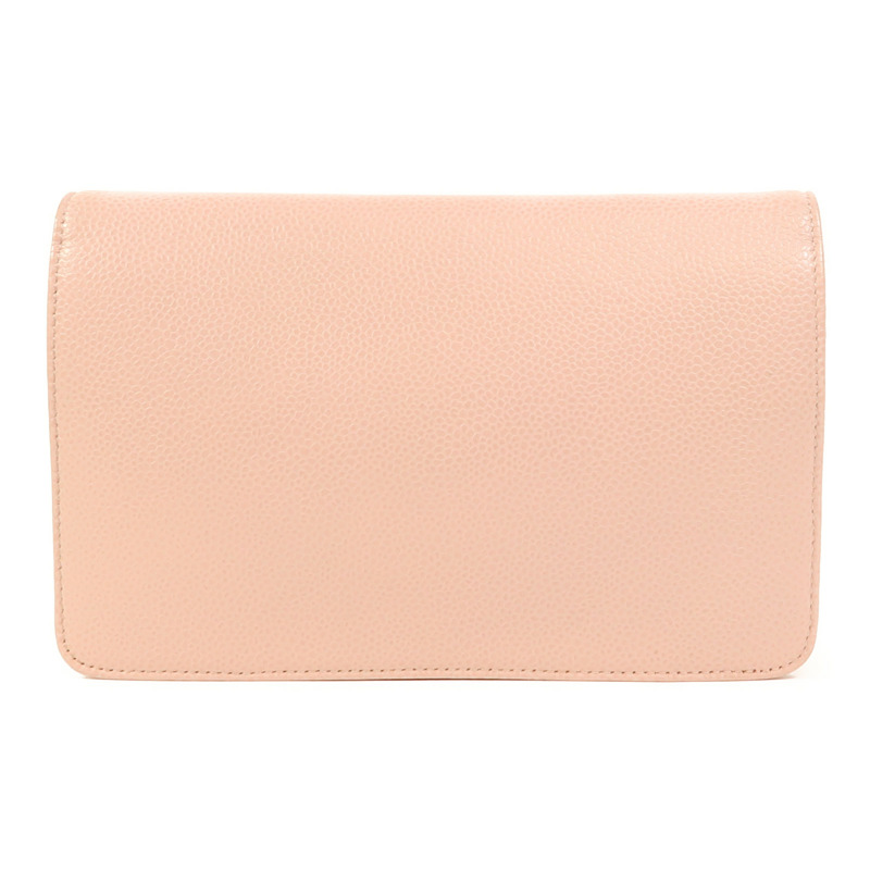 CHANEL 牛皮皮革WOC Wallet On Chain銀扣鏈帶肩背袋-1