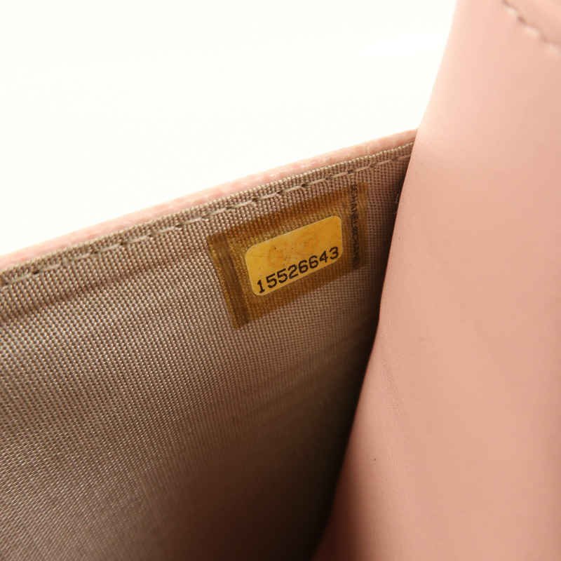 CHANEL 牛皮皮革WOC Wallet On Chain銀扣鏈帶肩背袋-6