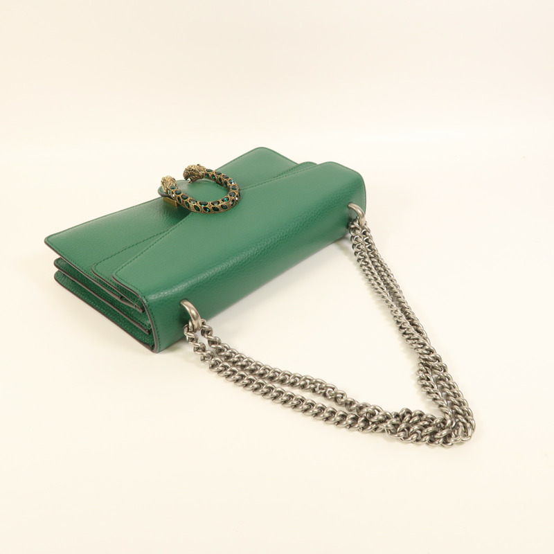 GUCCI 牛皮皮革Dionysus鏈帶肩背袋-7