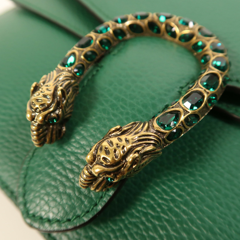 GUCCI 牛皮皮革Dionysus鏈帶肩背袋-9