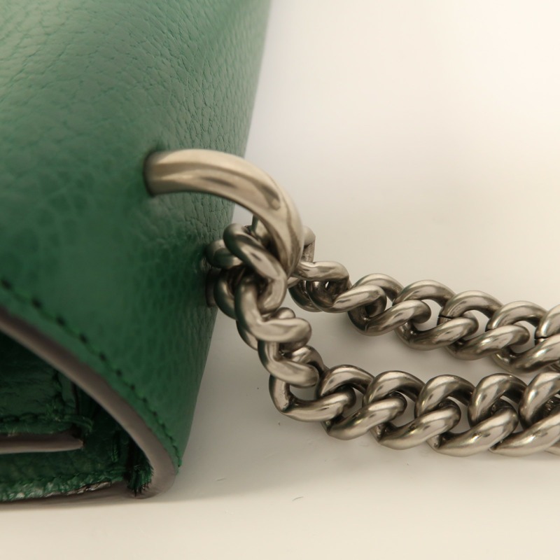 GUCCI 牛皮皮革Dionysus鏈帶肩背袋-14