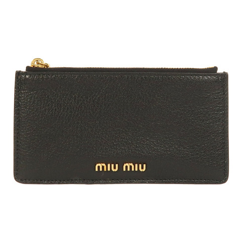 Miu Miu 牛皮皮革Card Case金扣卡片套