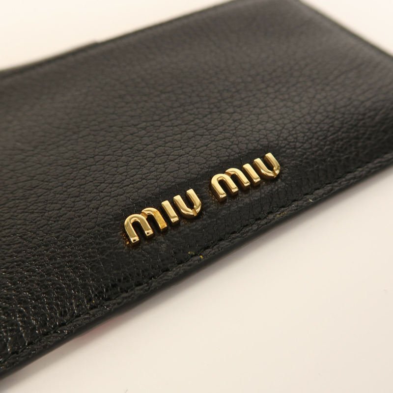 Miu Miu 牛皮皮革Card Case金扣卡片套-7