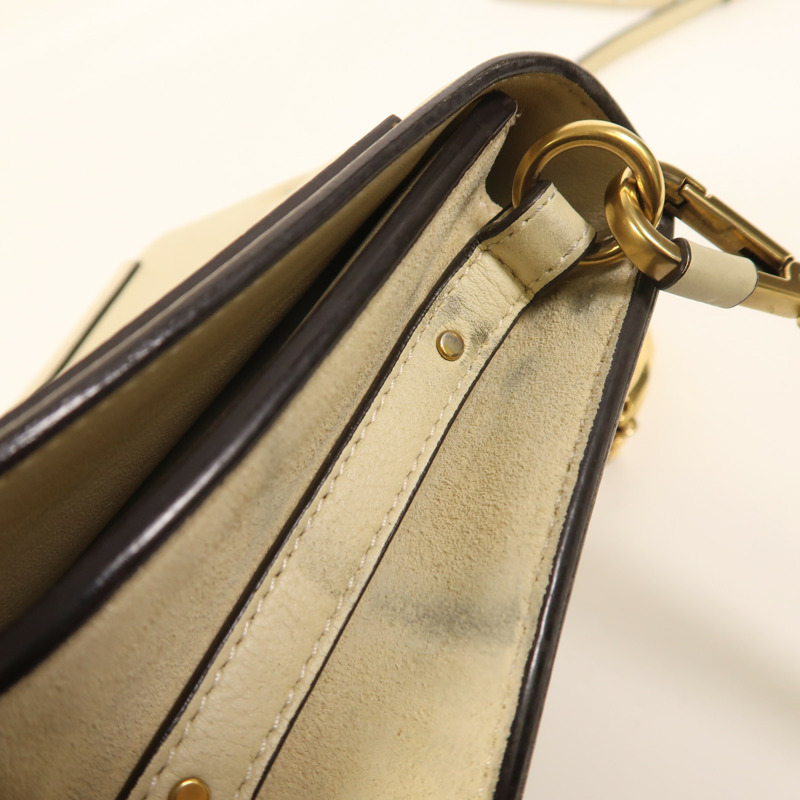 Chloe 牛皮皮革Nile金扣肩背袋-12