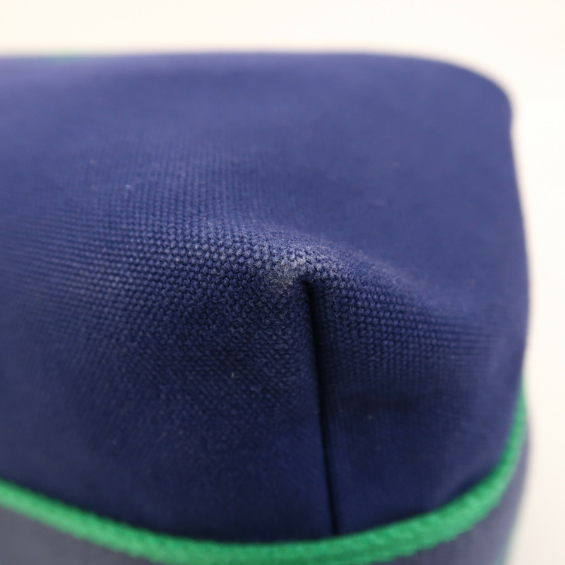 HERMES 帆布Bride A Brac GM銀扣手挽袋-8