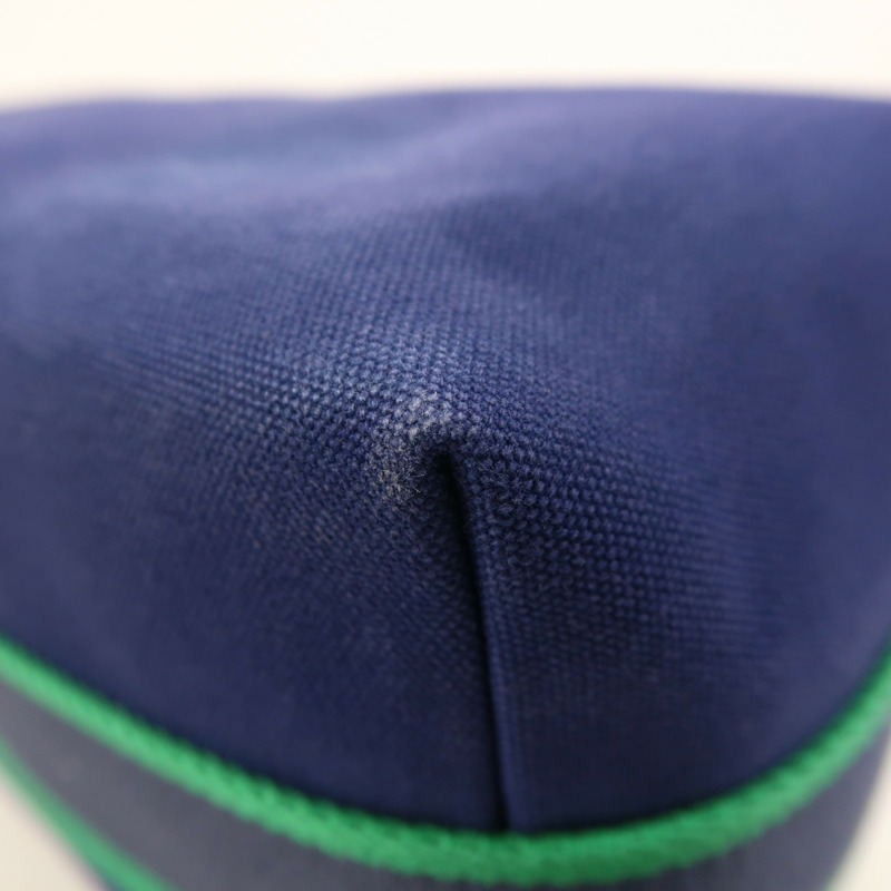 HERMES 帆布Bride A Brac GM銀扣手挽袋-10