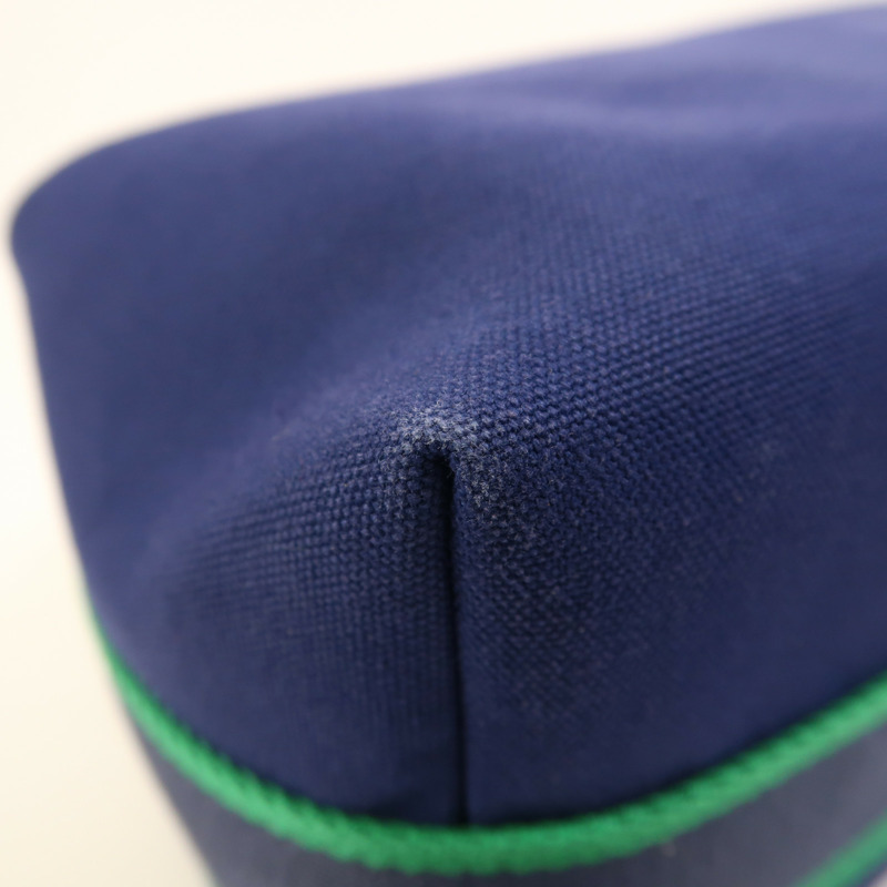 HERMES 帆布Bride A Brac GM銀扣手挽袋-11