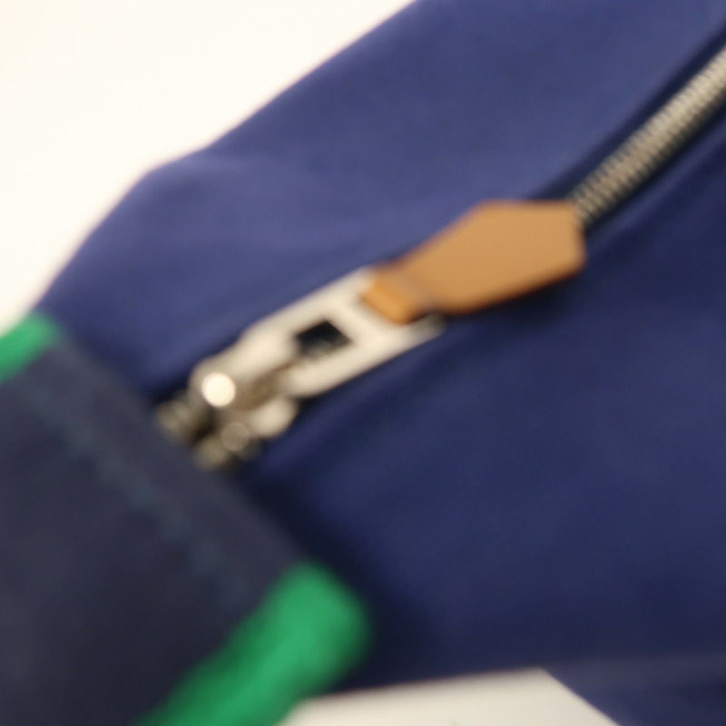 HERMES 帆布Bride A Brac GM銀扣手挽袋-13