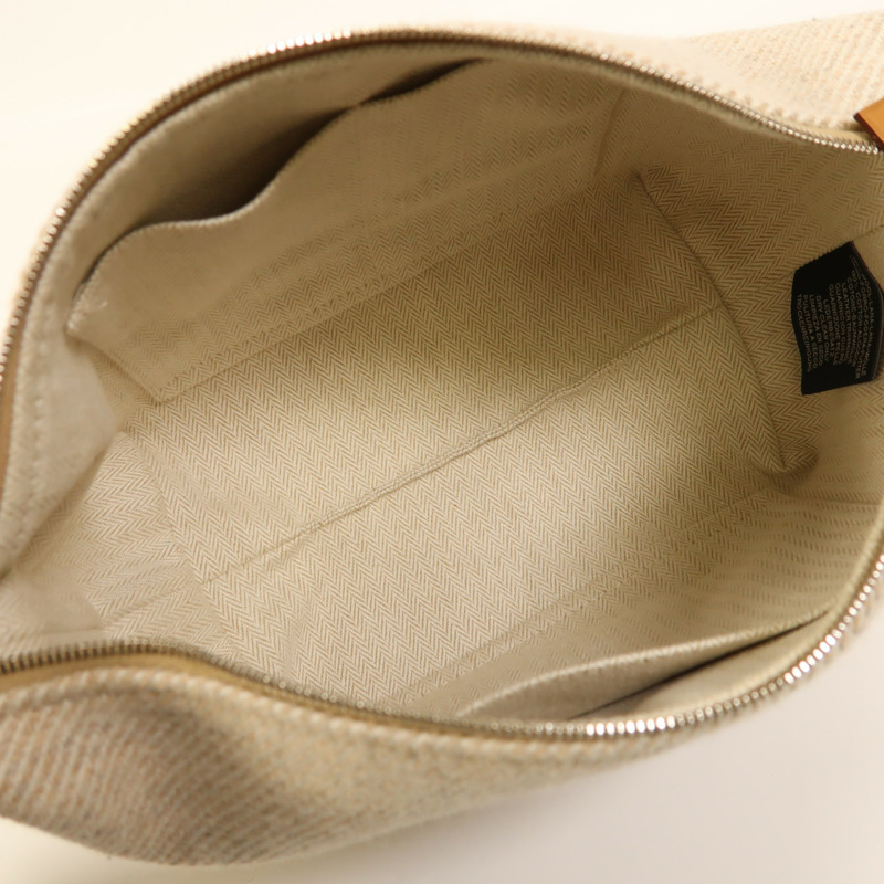 HERMES 羊毛Bride A Brac PM銀扣手挽袋-4