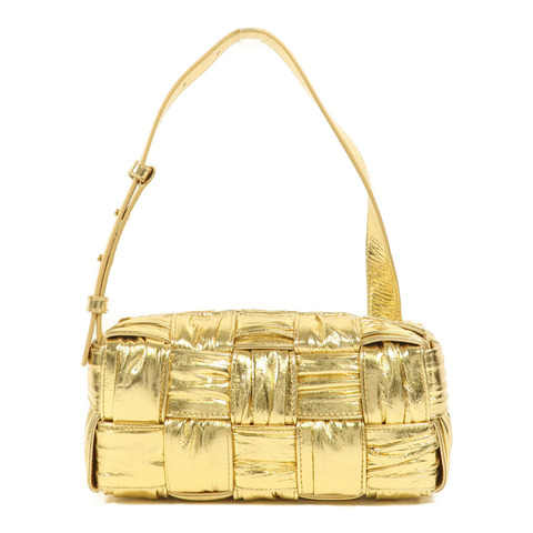 BOTTEGA VENETA 羊皮皮革Brick Cassette Small金扣肩背袋