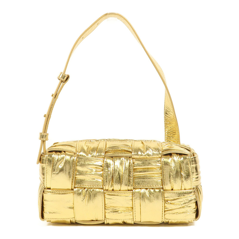 BOTTEGA VENETA 羊皮皮革Brick Cassette Small金扣肩背袋-0