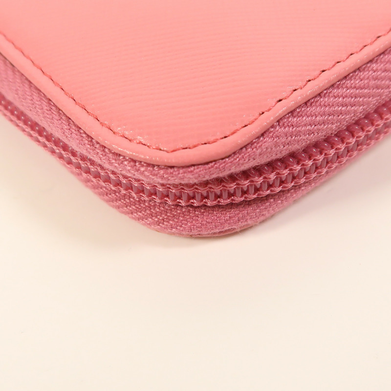 PRADA Saffiano皮革Zipper Long Wallet銀扣長錢包-11