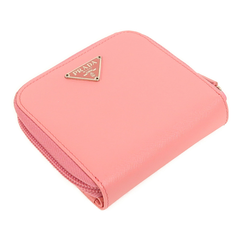 PRADA Saffiano皮革Wallet銀扣錢包-2