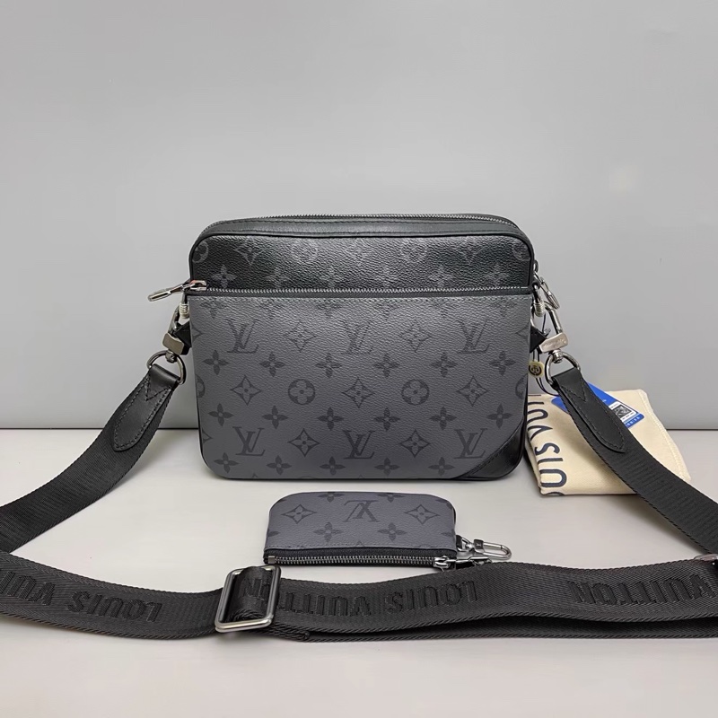 Lv trio黑老花三合一 芯片款 #全配🈶購證 #專櫃在售10多萬 #99🆕閒置-0