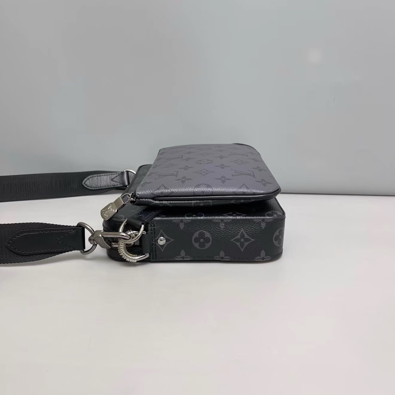 Lv trio黑老花三合一 芯片款 #全配🈶購證 #專櫃在售10多萬 #99🆕閒置-7