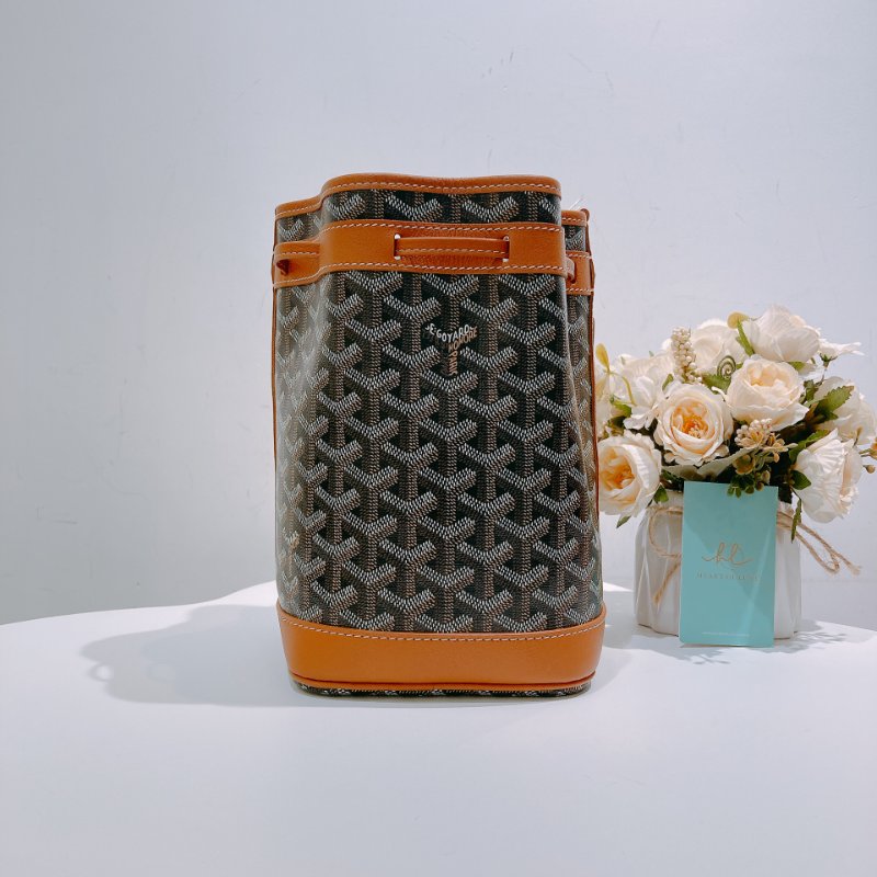 TW4575 Goyard 戈雅 水桶袋 Petit Flot Bucket Bag Brown-1