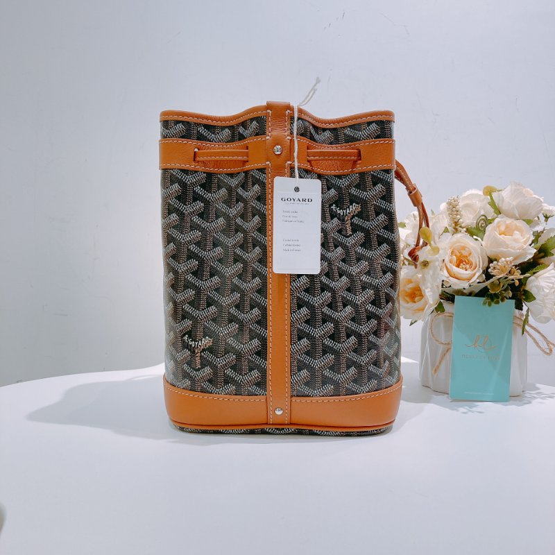 TW4575 Goyard 戈雅 水桶袋 Petit Flot Bucket Bag Brown-2