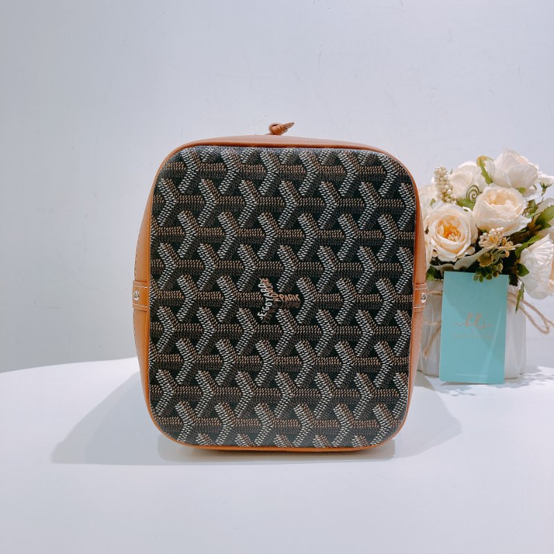 TW4575 Goyard 戈雅 水桶袋 Petit Flot Bucket Bag Brown-4